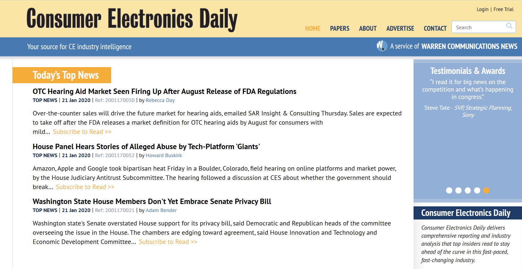 consumer electronics daily
